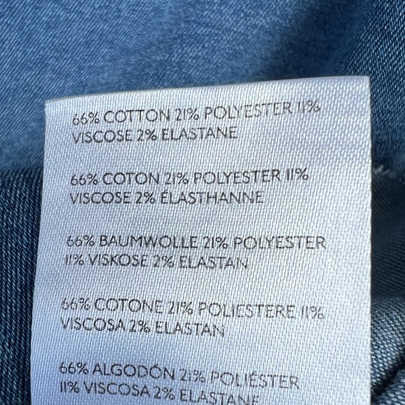 👋🎯NWOT FP We The Free Highlands Denim Mini Skirt Blue Size 4 - Picture 10 of 12